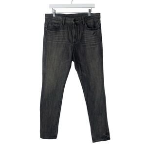 Helmut Lang Women’s Black Distressed Straight Skinny Leg Jean Size 31